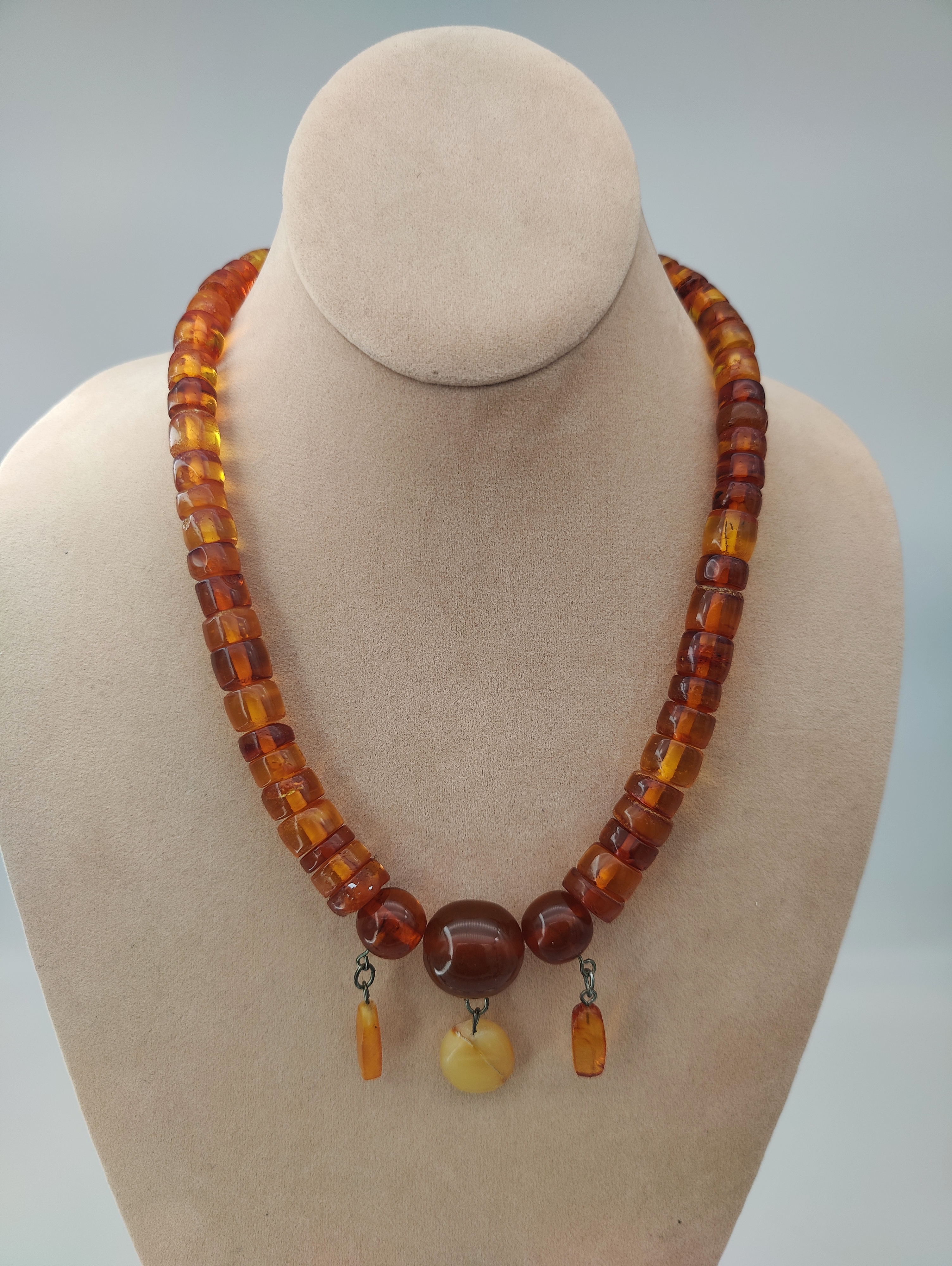 Amber necklace 48 cm – Jalokivitukku.com