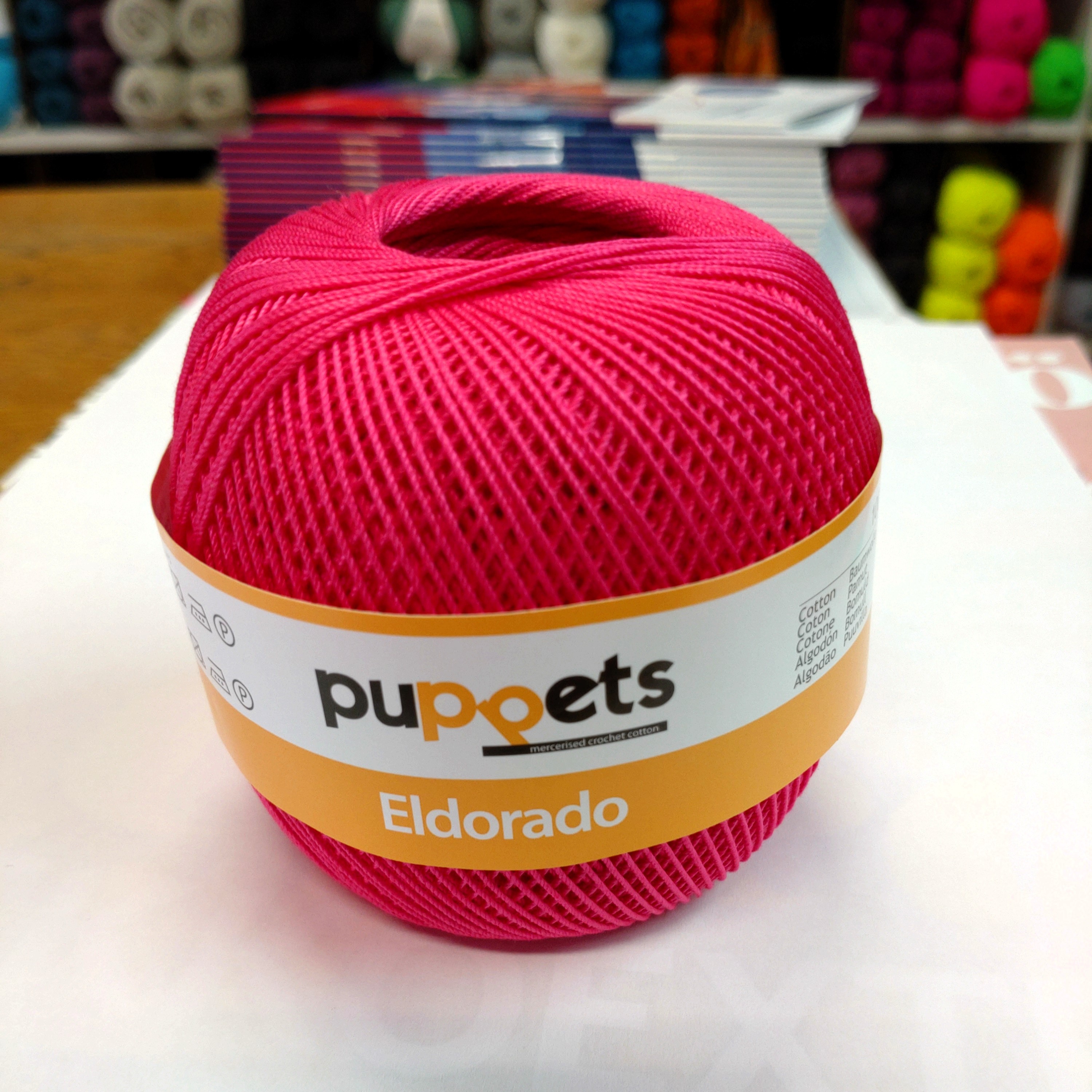 Puppets Eldorado Häkelgarn – 100% Baumwolle, Mercerisiert, Multicolor Für Kreative Handarbeits-Projekte
