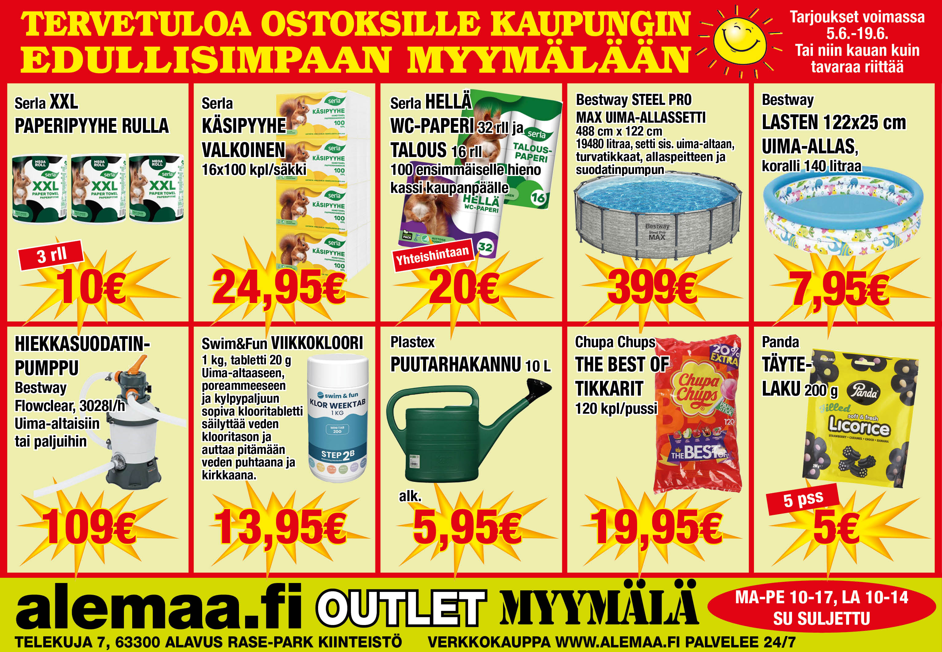 Huippu tarjouksia myymälässä