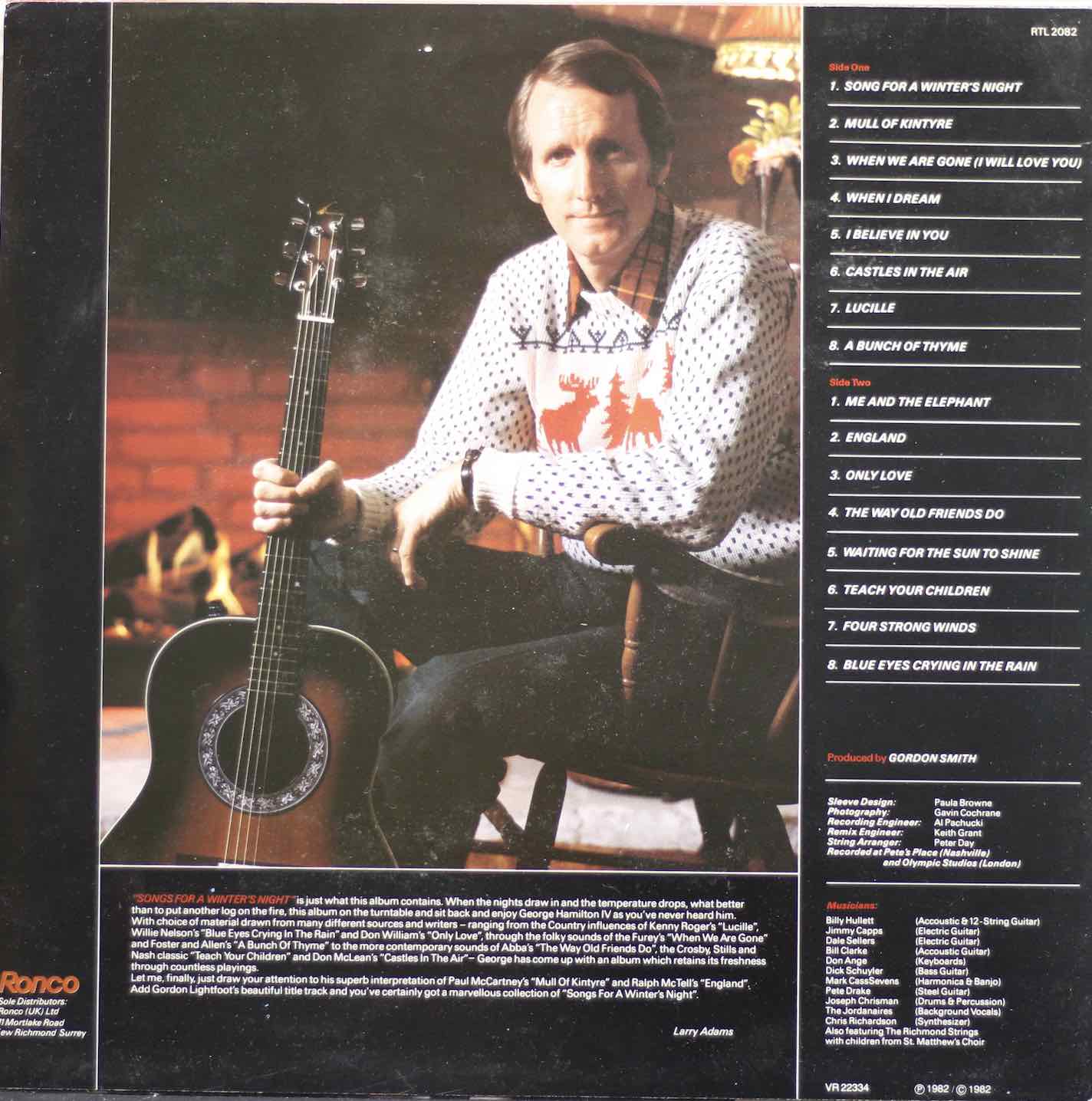 George Hamilton IV: Songs For A Winter's Night LP (Käyt ...