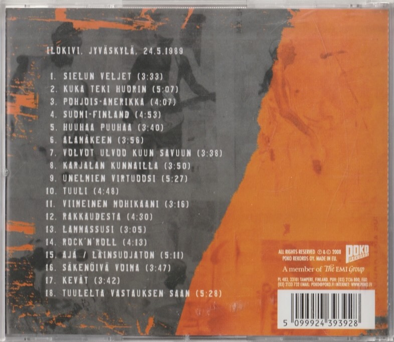 Sielun Veljet: Kansan parissa 1. (Ilokivi 24.5.1989) CD (Käyt