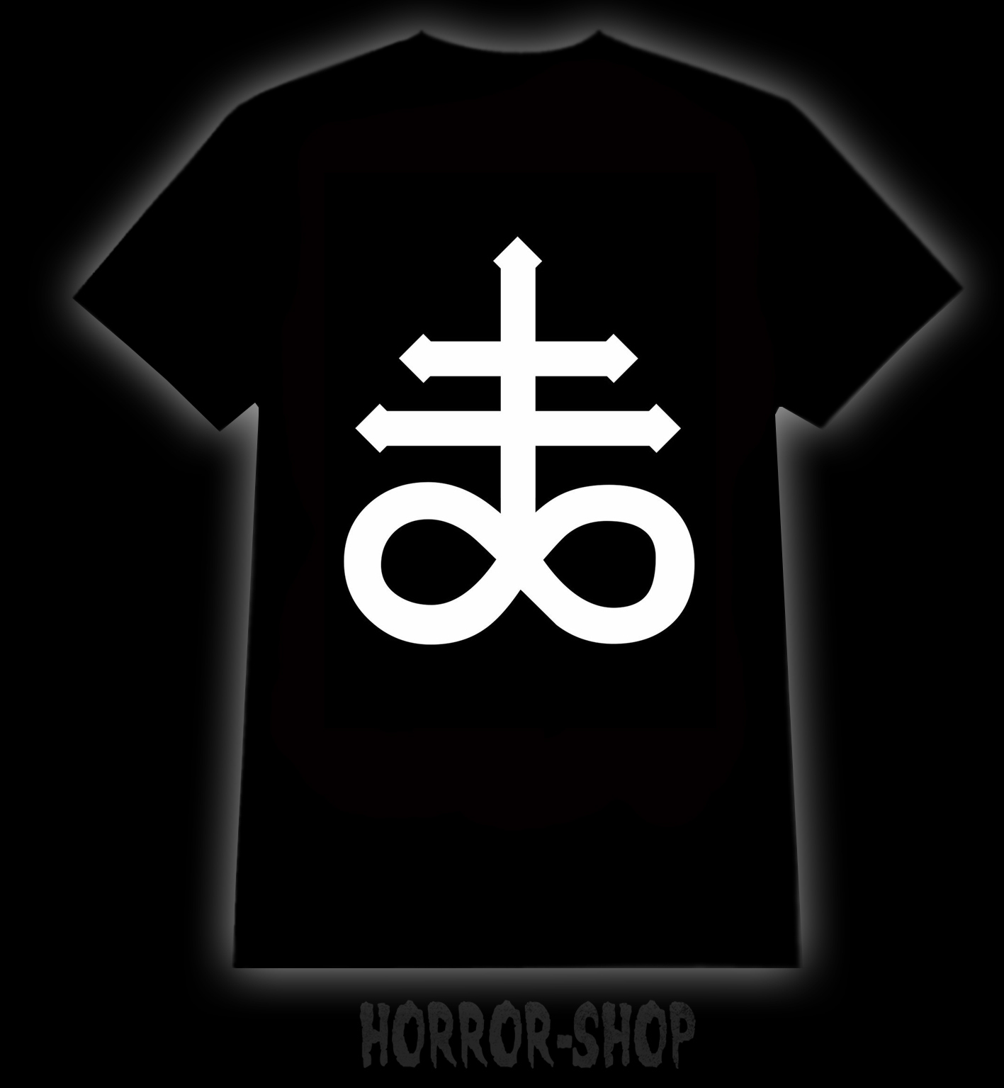 Satanic cross t-shirt – Horror-Shop verkkokauppa