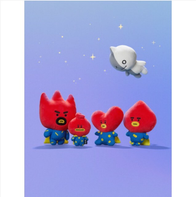 BT21 TATA store Universe plush doll set