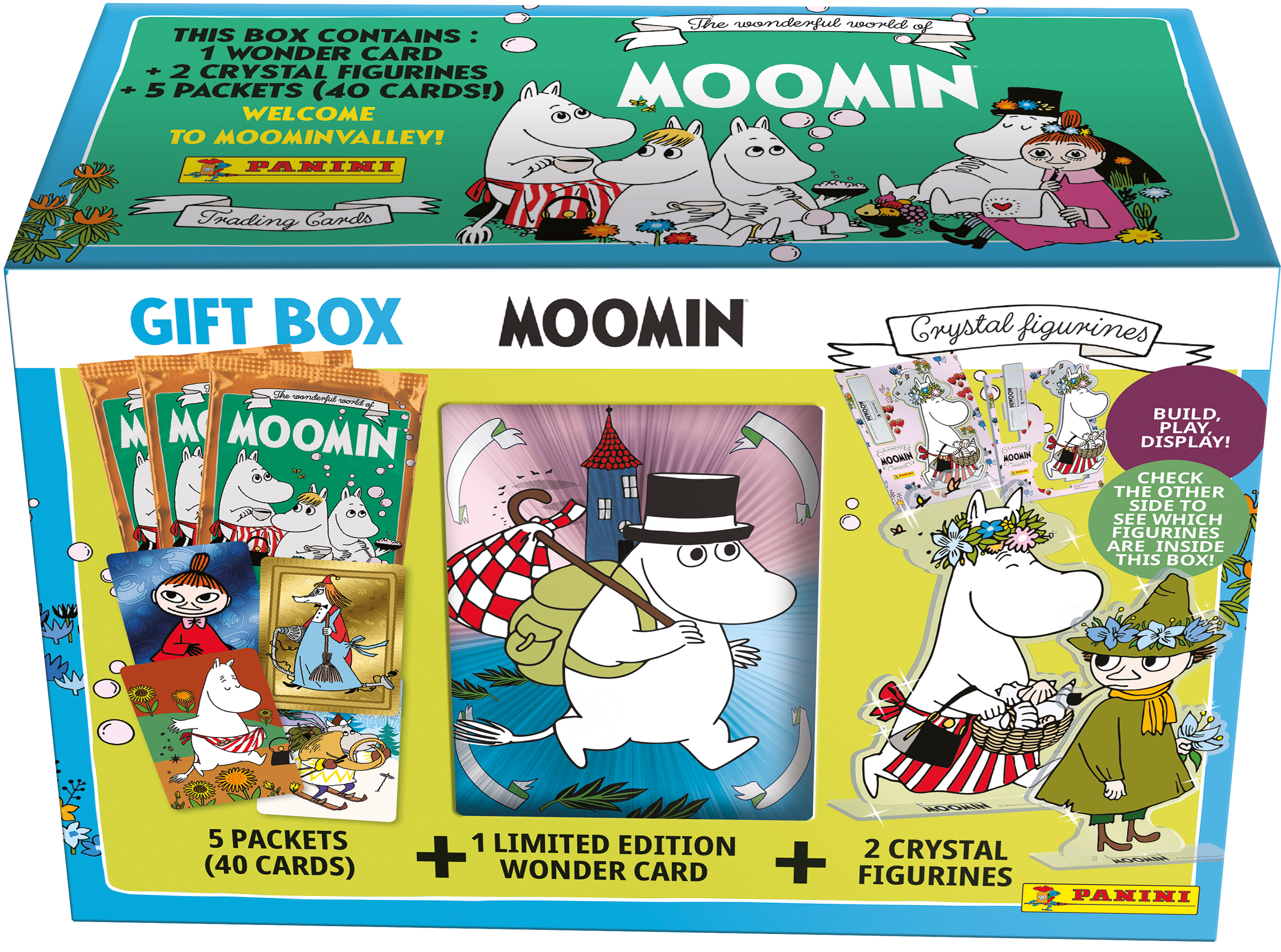 MOOMIN DVD 25枚ボックスセット フィギュア付 美品/保管品 Panini: The Wonderful world of Moomin keräilykortit - Gift box