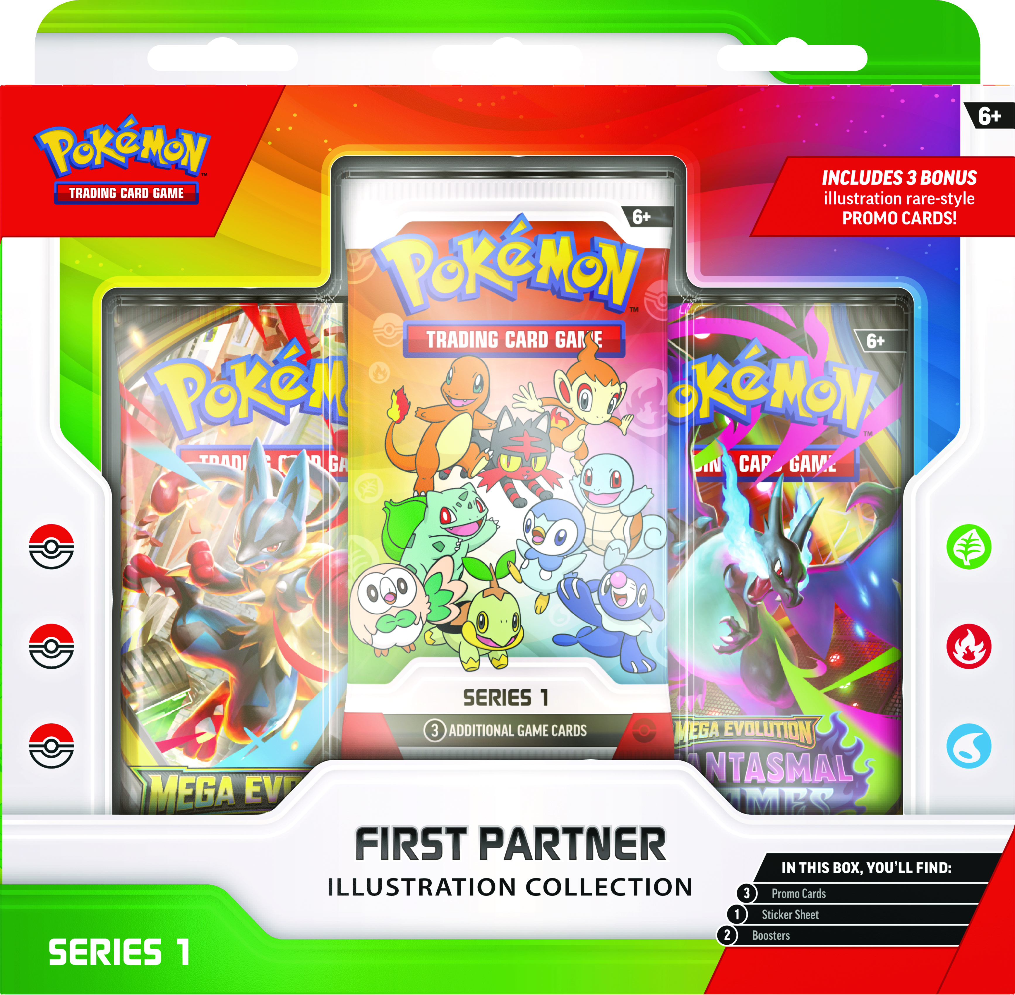 新品 First Partner series 1 BOX Pokémon TCG: First partner collection box series 1 (julkaisupäivä
