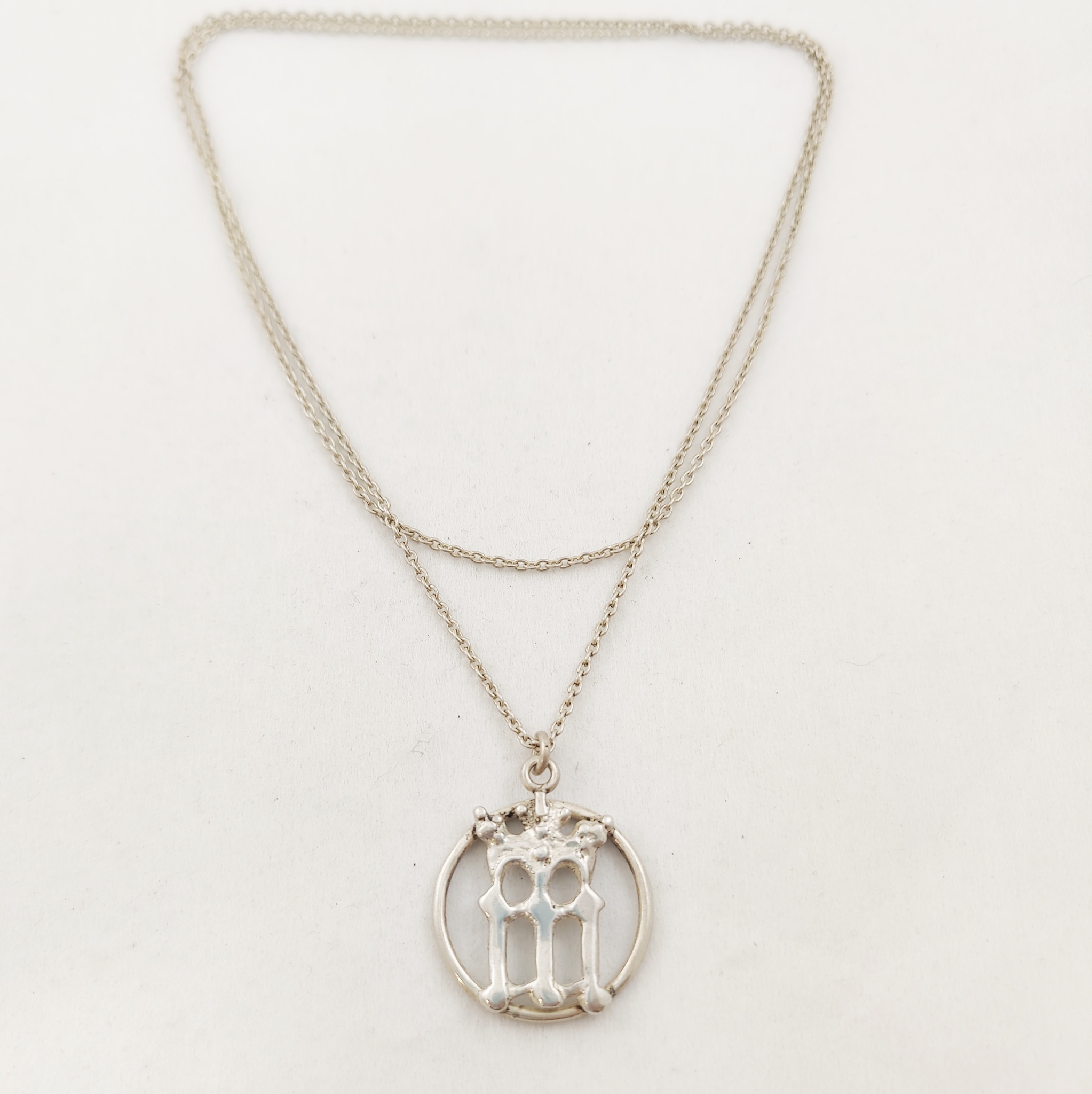 Vtg Signed Juhls Kautokeino Sterling 925 Modernist Necklace