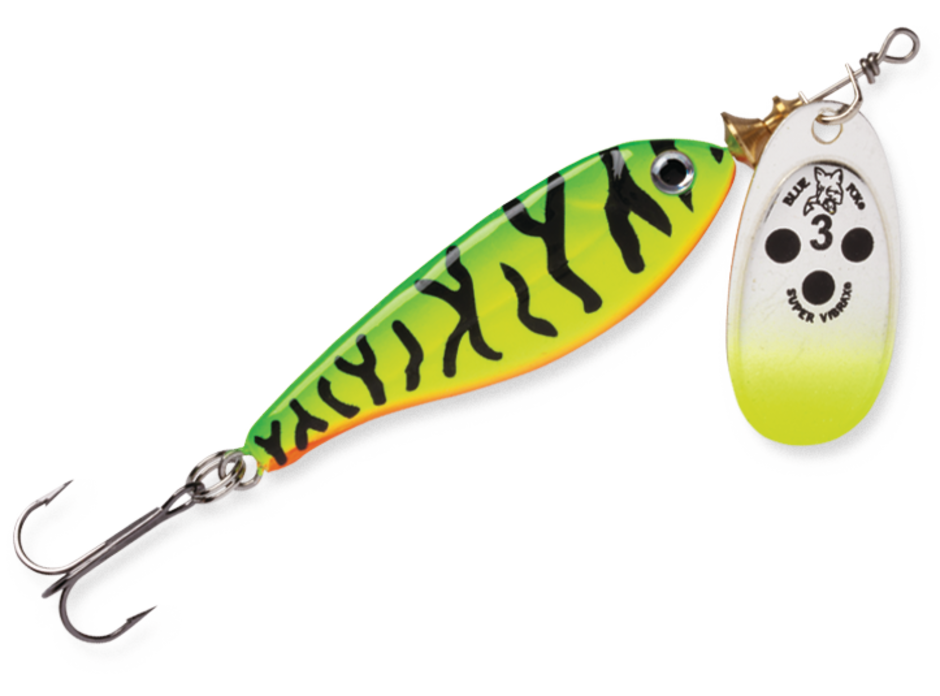 fire fox fish lure Blue Super Vibrax Classic Spinner - 7/64 oz FIRE FOX SPINNER LURE 12G